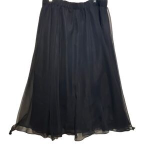 Vintage A.S.E size 22W feminine frilly sheer overlay skirt